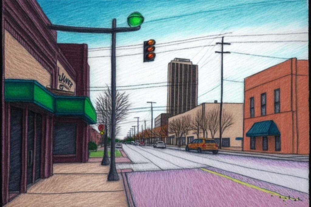 Dallas streets in March