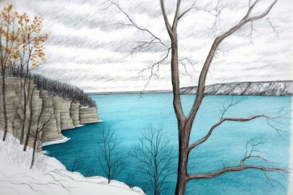 Enjoying the view of the lake