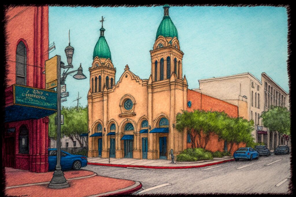 San Antonio, Texas sketch