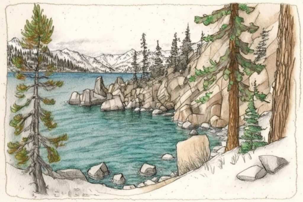 Lake Tahoe in March