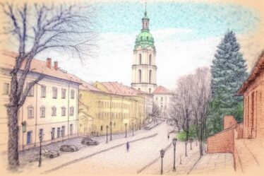 Vilnius in April